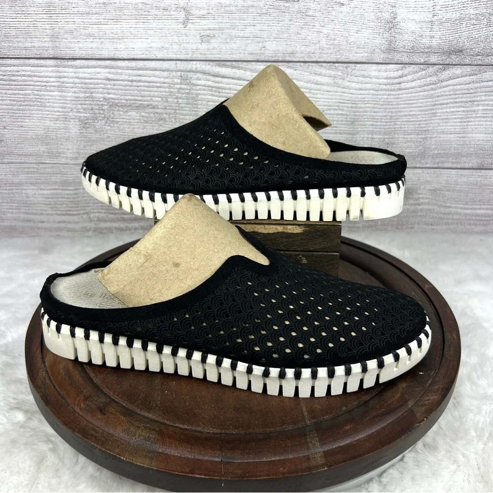 Ilse Jacobson Tulip Laser Cut Mule Black &White
Women's Sneakers Size EU 42 - Picture 9 of 11